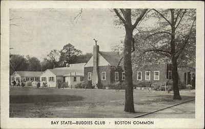 Boston MA Boston Common Bay State Buddies Club Postcard