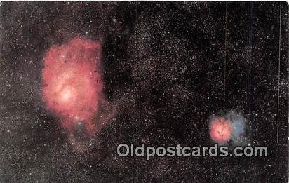 Lagoon & Trifid Nebulae Space Sagittarius Unused 