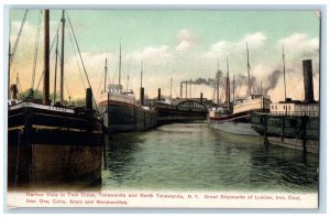 c1905 Harbor View In Twin Cities Tonawanda & Nort Tonawanda New York NY Postcard