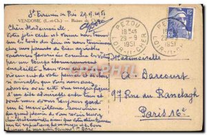 Postcard Ancient Ruins Vemdome Du Chateau