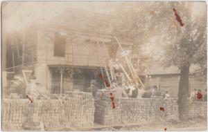 Ohio Real Photo RPPC Postcard c1910 DAYTON Mr James Biley Valley ST BUILDING