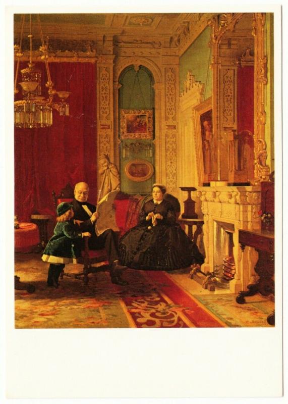 The Brown Family by Eastman Johnson Art Postcard