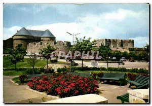 Postcard Modern Brittany Brest La Place Du Chateau