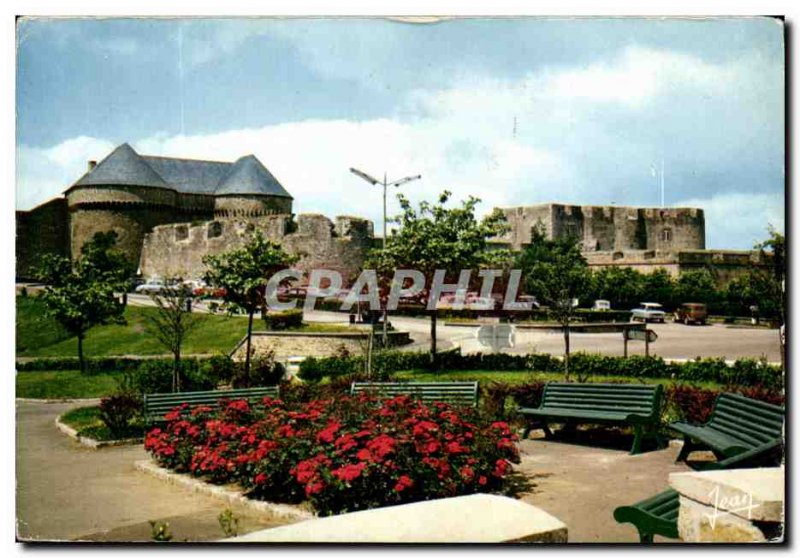 Postcard Modern Brittany Brest La Place Du Chateau