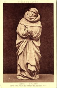 A Cryer monk in alabaster figure Fallen of John Without Fear Postcard