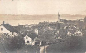 RPPC TAFA DORF SWITZERLAND STAMPS TIED AMBULANT CANCEL REAL PHOTO POSTCARD 1929