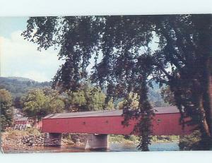 Pre-1980 COVERED BRIDGE West Cornwall - Near Torrington & Washington CT H7655