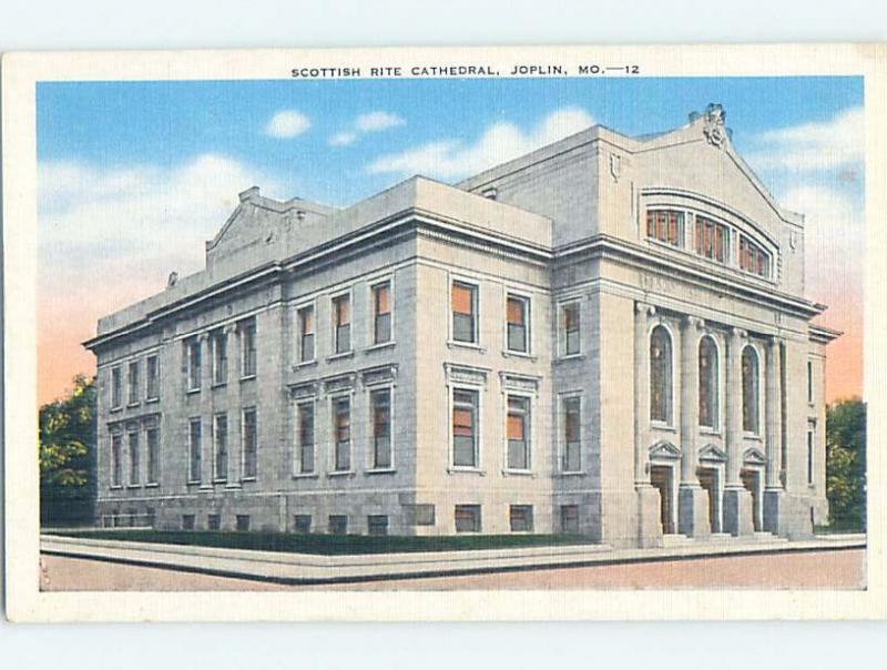 Unused Linen CHURCH SCENE Joplin Missouri MO A8169