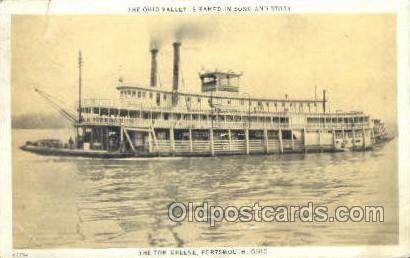 The Tom Greene, Portsmouth, Ohio, USA Ferry Boats, Ship 1914 tear top edge, c...