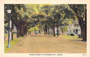 Ontario Street St Catharine's Ontario Canada 1910c postcard