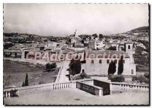 Modern Postcard Chateau de Lourmarin The village saw the castle terraces