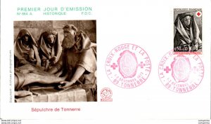 FDC France Croix Rouge Sepulchre de Tonnerre 19073