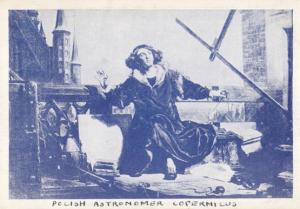 Polish Astronomer Scientist Copernicus Antique Poland Postcard