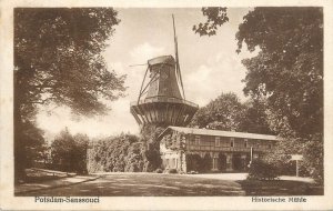 Germany Potsdam-Sanssouci historical mill 1929 postcard