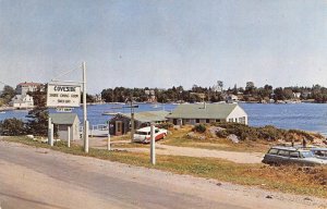 Christmas Cove, Maine COVESIDE INN & MARINA Roadside South Bristol 1950s Vintage