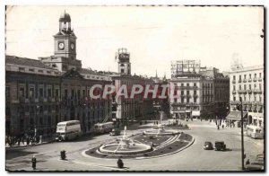 Postcard Modern Madrid Puerlo Del Sol