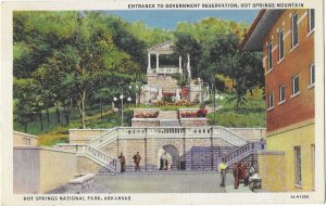 Entrance Government Reservation Hot Springs National Park Mountain Arkansas