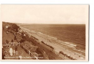 Bournemouth Dorset England Vintage RPPC Real Photo Cliff Looking East Museum