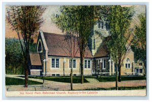 c1910 Jay Gould Mem Reformed Church Roxbury In The Catskills NY Postcard