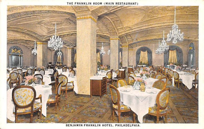 Benjamin Franklin Hotel, Franklin Room Philadelphia, Pennsylvania PA  