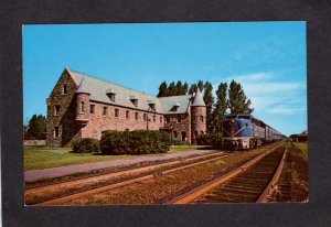 PQ QC Delaware & Hudson Railroad Train Station Lacolle Quebec Carte Postale