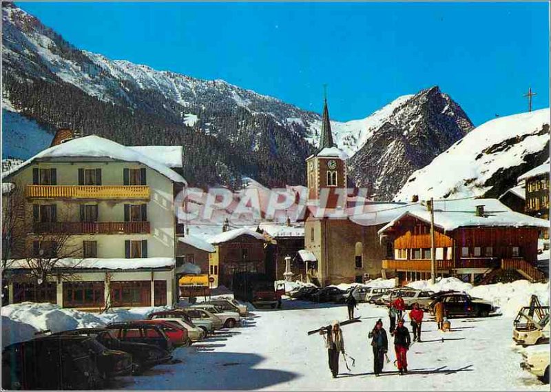 Postcard Modern Pralognan La Vanoise (Savoy) Station Center