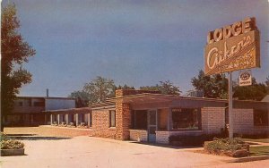 Postcard Utah Kanab Aiken's Lodge 1950s Mid Century Roberts 23-6777