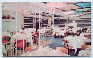 AURORA, IL Illinois~ The BLUE LANTERN GREEK RESTAURANT 1975 Roadside  Postcard