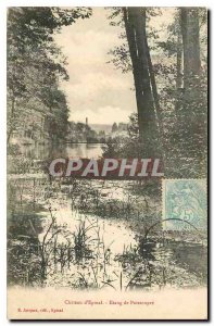 Old Postcard Chateau d'Epinal Pond Poissonpre