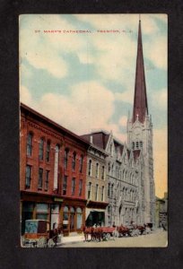 NJ St Mary's Mary Cathedral Church Trenton New Jersey Religious Postcard...