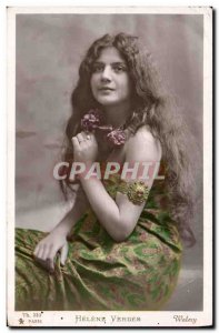 Postcard Old Theater Fancy Female Helene Yerdes