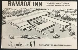 Postcard Unused Ramada Inn Golden Torch East Brunswick NJ LB