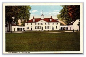 Vintage 1920s Postcard Bowling Green, Mount Vernon, Virginia