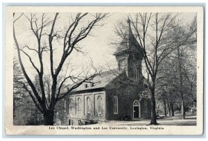 1945 Lee Chapel Washington And Lee University Lexington Virginia VA Postcard