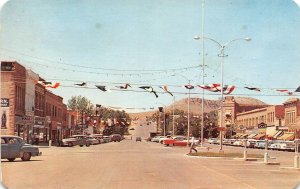 THERMOPOLIS, WY Broadway Street Scene Business District Vintage Postcard 1963
