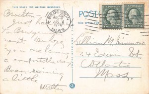 Walk Over Club, Campello, Brockton, Massachusetts, Early Postcard, Used in 1926