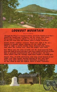 Vintage Postcard Lookout Mountain By Lon A. Warner Beauty Of Tennessee TN