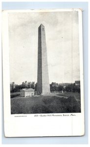 Bunker Hill Monument Boston Massachusetts Postcard