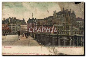 Old Postcard Lausanne Great Bridge And House Mercier