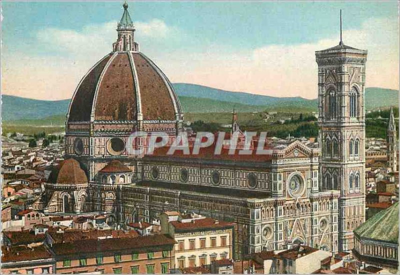 Postcard Modern Firenze panorama of the cathedral