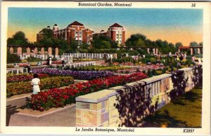 Postcard GARDEN SCENE Montreal Quebec QC AK5119