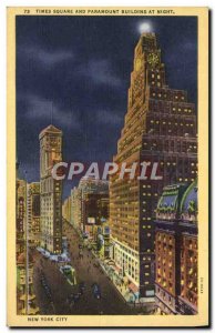 Postcard Modern Times Square New York Paramount Building