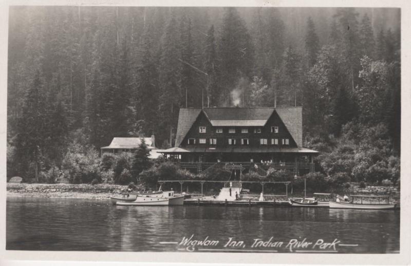 WigWam Inn - Indian River Park Deep Cove Vancouver Postcard RPPC