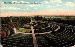 Soldiers National Cemetery Gettysburg PA Pennsylvania Postcard UNP Unused VTG 