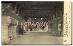 Postcard Old Ghent Castle of the Counts Hall of celebrations of the 1st floor...