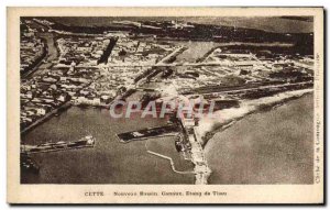 Old Postcard The New Basin Etang de Thau Channels