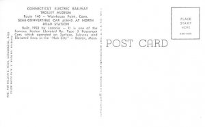 Connecticut Electric Railway Trolley Museum Warehouse Point, Connecticut, USA...
