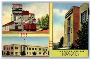 c1950's Farmers Union Building Denver Colorado CO Multiview Vintage Postcard