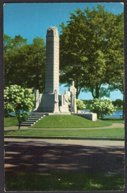 New Brunswick FREDERICTON War Memorial Courtesy N.B. Gov't Travel Bureau Chrome