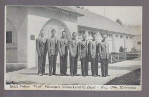 New Ulm MINNESOTA 1950 POLKA BAND Advertising FEZZ FRITSCHE Schnickel-Fritz Band